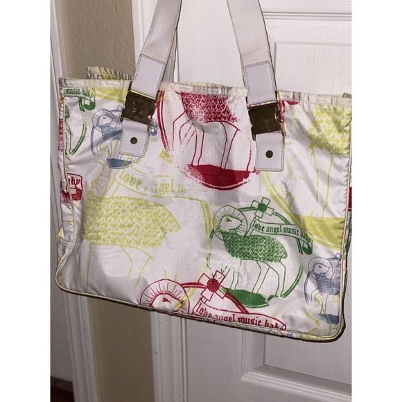 Gwen Stefani L.A.M.B. Le SportSac Preowned Large Multi Color Tattoo Tote - Picture 5 of 7